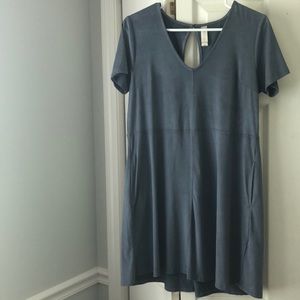 Altered State Suede Blue/Gray Dress